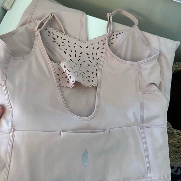 NWOT Free People Movement One Piece with Lace Detail - Picture 3 of 4